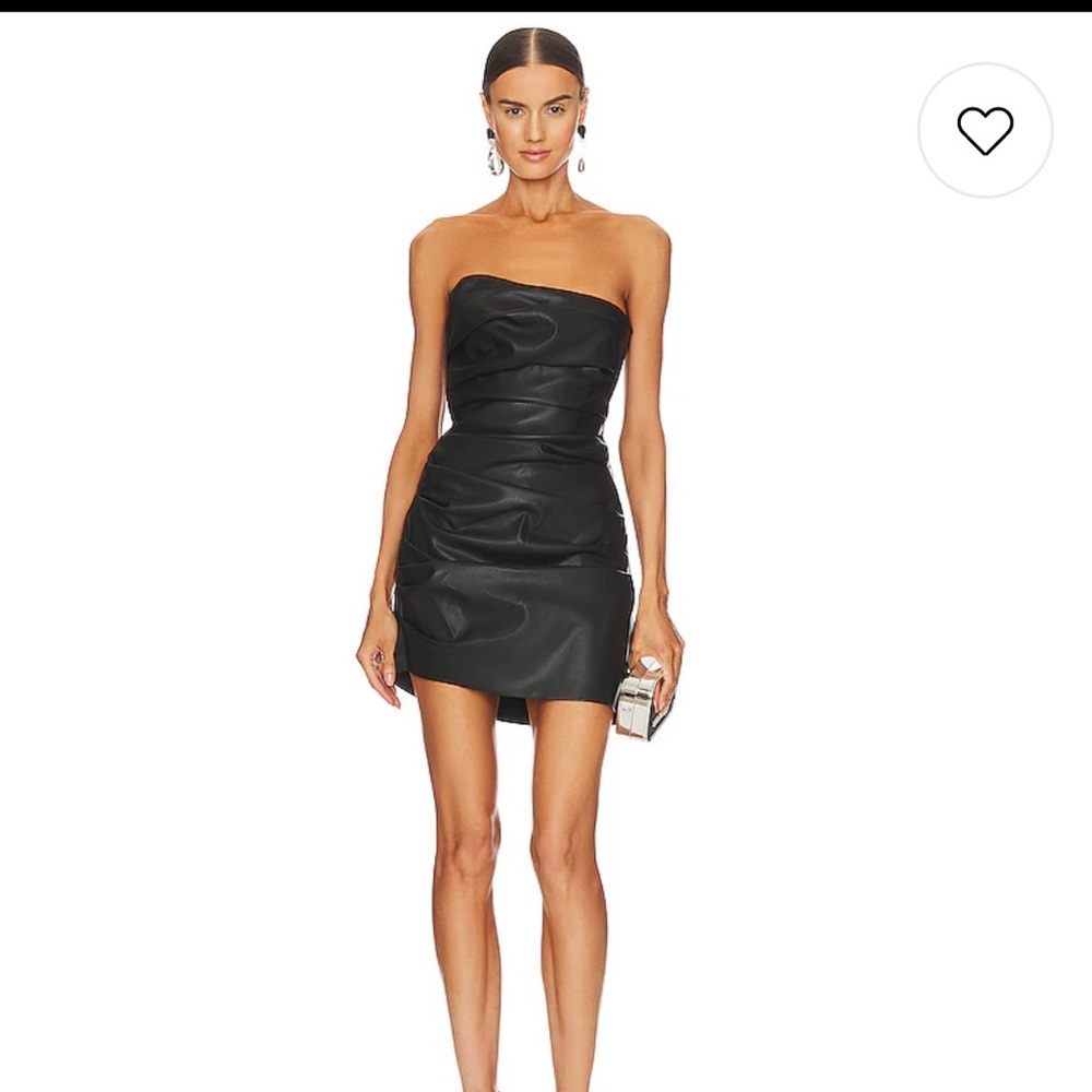 NWT Cultnaked Strapless Leather Dress - Size S